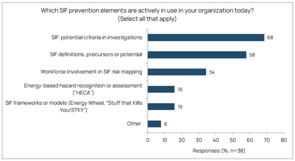 SIF prevention elements survey respondents
